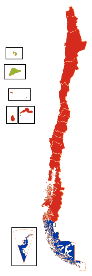 Chile Time Zone Map